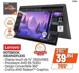 Expert Di Lella Lenovo Notebook Ideapad Flex 5 offerta