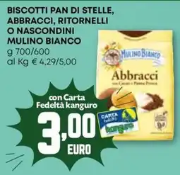 Kanguro Biscotti pan di stelle abbracci mulino bianco offerta