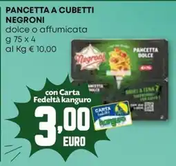Kanguro Pancetta a cubetti Negroni offerta