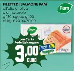 Kanguro Filetti di salmone Pam offerta