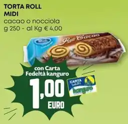 Kanguro Torta roll midi cacao o nocciola offerta