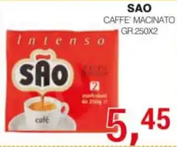 Supermercati Spesa Mia SAO Caffè macinato Intenso offerta