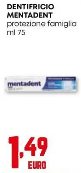 Dentifricio Mentadent protezione famiglia