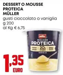 Kanguro Dessert o mousse proteica Müller offerta
