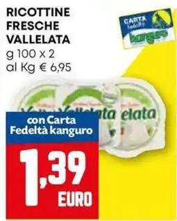 Kanguro Ricottine fresche vallelata offerta
