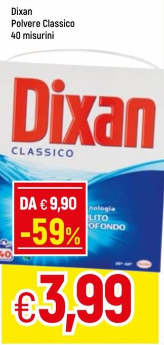 Famila Dixan Polvere Classico 40 misurini offerta