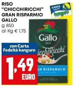 Kanguro Riso Chicchiricchi Gallo offerta