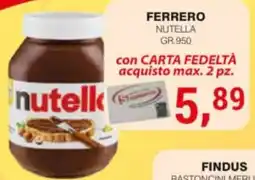 Supermercati Spesa Mia Nutella offerta