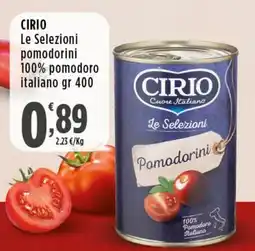 Rossotono Carrefour Cirio Le Selezioni Pomodorini offerta