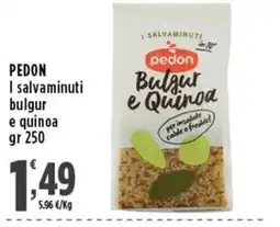 Rossotono Carrefour Pedon I salvaminuti bulgur e quinoa offerta