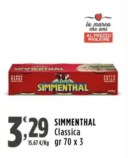 Rossotono Carrefour Simmenthal Classica offerta