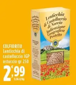 Rossotono Carrefour Colfiorito Lenticchia di castelluccio IGP offerta
