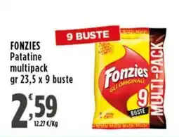 Rossotono Carrefour Fonzies Patatine offerta