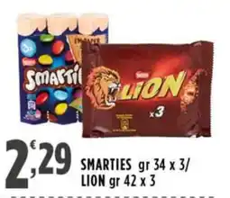 Rossotono Carrefour Smarties Nestlé offerta