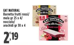 Rossotono Carrefour Eat Natural Fetta alla Frutta Frutti rossi offerta