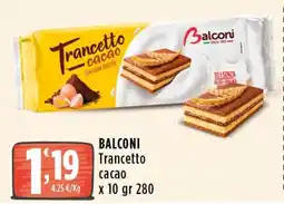 Rossotono Carrefour Balconi Trancetto cacao offerta