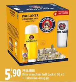 Rossotono Carrefour Paulaner birra munchner hell pack offerta