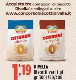 Rossotono Carrefour Biscotti vari tipi Divella offerta