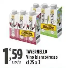 Rossotono Carrefour Tavernello Vino bianco/rosso offerta