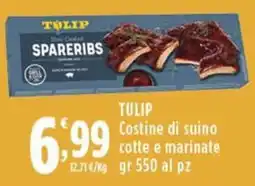 Rossotono Carrefour Tulip costine di suino offerta