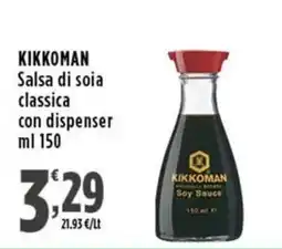Rossotono Carrefour Kikkoman Salsa di soia classica offerta