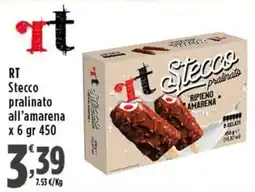 Rossotono Carrefour RT Stecco pralinato all'amarena offerta