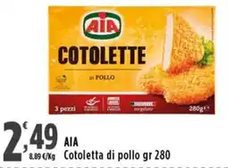 Rossotono Carrefour AIA Cotolette di pollo offerta