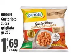 Rossotono Carrefour Orogel gustorico zucca grigliata offerta