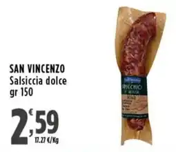 Rossotono Carrefour San Vincenzo Salsiccia dolce offerta
