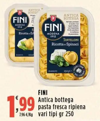 FINI Antica bottega pasta fresca ripiena