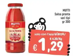 Rossotono Carrefour Mutti salsa pronta datterini gusto dolce offerta
