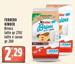 Rossotono Carrefour Kinder Brioss offerta