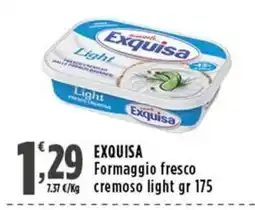 Rossotono Carrefour Exquisa Formaggio fresco cremoso light offerta