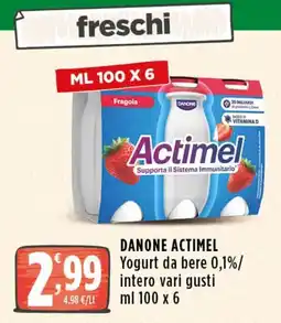 Rossotono Carrefour Danone Actimel offerta