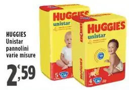 Rossotono Carrefour Huggies Unistar pannolini offerta