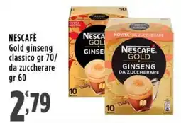 Rossotono Carrefour Nescafé Gold ginseng classico offerta