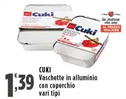 Rossotono Carrefour Cuki Vaschette in alluminio con coperchio offerta