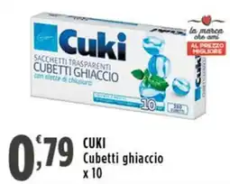 Rossotono Carrefour Cuki Cubetti ghiaccio offerta