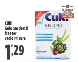 Rossotono Carrefour Cuki Gelo sacchetti freezer offerta