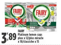 Rossotono Carrefour Fairy Platinum lemon caps offerta