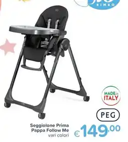 Io Bimbo Seggiolone Prima Pappa Follow Me offerta