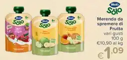 Io Bimbo Hero Solo Merenda da spremere di Frutta offerta