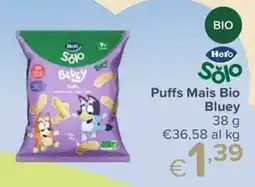 Io Bimbo Hero Solo Puffs Mais Bio Bluey offerta