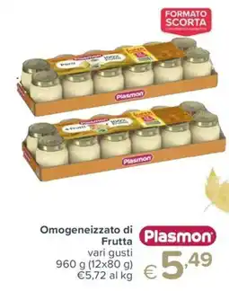 Io Bimbo Omogeneizzato di Frutta Plasmon offerta
