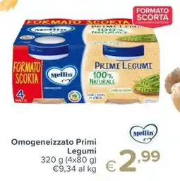 Io Bimbo Omogeneizzato Primi Legumi Mellin offerta
