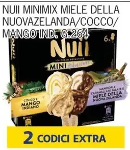 Rossotono Carrefour Nuui minimix miele della nuovazelanda/cocco/mango ind. offerta