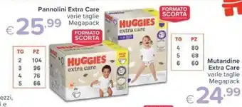 Pannolini Huggies extra care