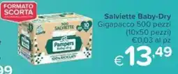 Io Bimbo Salviette Baby-Dry Pampers offerta