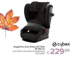 Io Bimbo Seggiolino Auto Pallas G3 i-Size Cybex offerta
