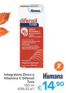 Io Bimbo Integratore Zinco e Vitamina C Difensil Tuss offerta